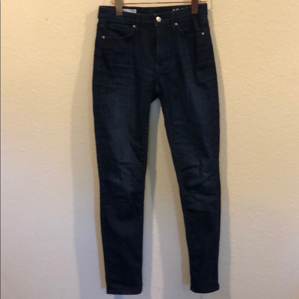 Gap dark wash skinny jeans high rise